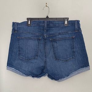 J. Crew, Denim shorts, rolled, size 34